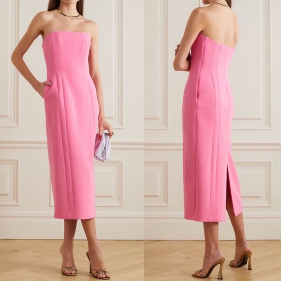A.L.C. Dresses & Skirts - NWT A.L.C. Elizabeth strapless pink sheath midi dress in grapefruit
